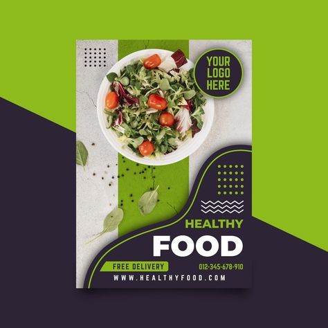 Restaurant Healthy Food, Healthy Food Flyer Design, Healthy Food Poster Design, Food Poster Design Inspiration, Poster Food Design, Catering Poster, Healthy Food Poster, Healthy Food Restaurant, Food Flyer Design