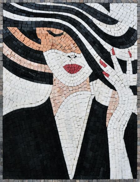 Modern Wall Decor | Modern Mosaic, Mosaics Art, Mosaic Crafts - Mosaics Lab Mosaic Tiles Design, Custom Mosaic Tile, Tile Artwork, Artwork Contemporary, Mosaic Tile Designs, Mosaic Portrait, Mosaic Tile Art, Roman Mosaic, Modern Mosaics