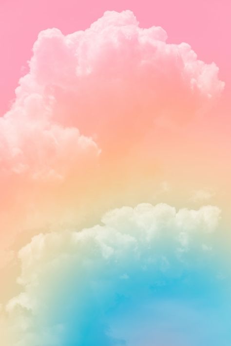 Cloud background with a pastel colour Colourful Clouds Aesthetic, Clouds Background For Editing, Cute Cloud Background, Colorful Clouds Wallpaper, Cute Backgrounds For Edits, Aurora Party, Colourful Clouds, Wallpapers Colorful, Background Clouds