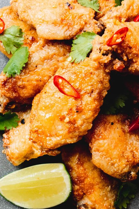 Vietnamese Chicken Wings, Fish Sauce Chicken Wings, Fish Sauce Chicken, Chili Chicken Wings, Vietnamese Fish Sauce, Sweet Chili Chicken Wings, Rangoon Dip, Vietnamese Fish, Crab Rangoon Dip