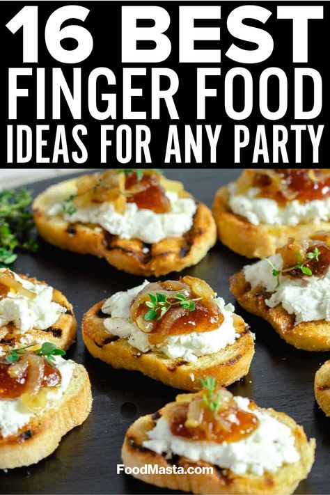 Get the party started right with these 16 easy finger foods perfect for cocktail parties! Simple yet sophisticated small bites for effortless snacking with drinks. Finger Foods Easy Party, Easy Finger Foods, Finger Food Ideas, Fruit Appetizers, Fancy Appetizers, Appetizers Easy Finger Food, Best Appetizer Recipes, Finger Foods Easy, Quick Appetizers