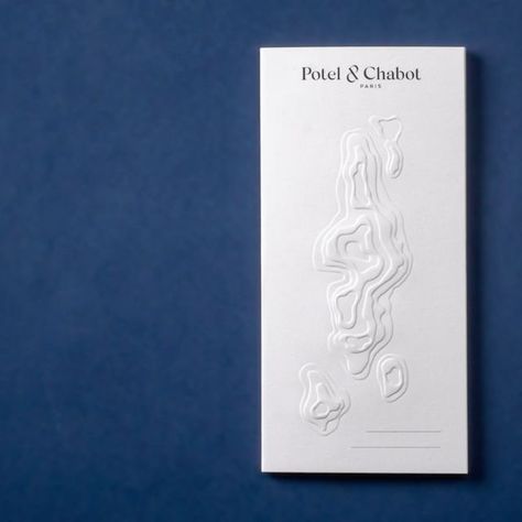 Studio Plastac on Instagram: "Invitation and menu design for @poteletchabot « Future Earth » dinner. Multi-level embossing, foil stamping, cut-out on 6 different papers! ✨ Design of the silk scarf worn by sommeliers and waiters Food design : @julierothhahn Huge thanks to Francisco, @mariesoria_chef , @chefriviere and the whole kitchen team. Live pictures by @vangard_paris #design #food #designculinaire #fooddesign #motiondesign #cuisine #gastronomy #designer #foodart #culinary #stopmotion #chef #paris #graphicdesign" Elegant Menu Design, Embossing Foil, Instagram Invitation, Papers Design, Future Earth, Live Pictures, Menu Cover, Live Picture, Paris Design