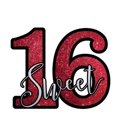 Red And Black Sweet 16, Black Sweet 16, Sweet 16 Cake Topper, 16 Cake Topper, 16th Birthday Wishes, Sweet 16 Nails, Birthday Wishes Girl, Cake Topper Printable, Sweet 16 Cake