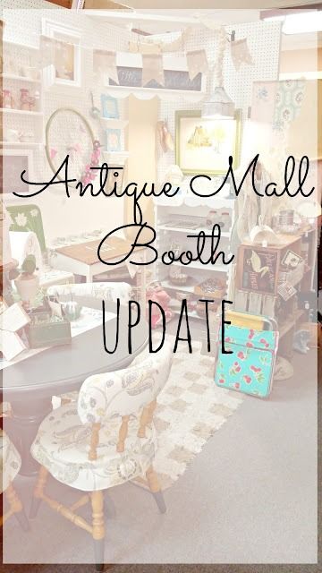 Antique Mall Booth Update Antique Flea Market Booth, Vintage Booth Staging, Antique Mall Booth Ideas Spaces, Decorating Booth Space, Styling An Antique Booth, Antique Mall Booth Staging, Peddlers Mall Booth Ideas, Vendor Booth Wall Ideas, Antique Mall Booth Ideas Store Displays