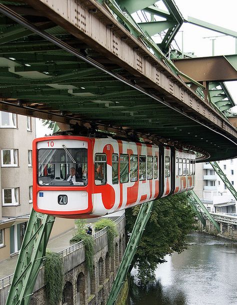 wow Canal City, Wuppertal Germany, Superhero Ideas, Rail Transport, Fear Of Flying, North Rhine Westphalia, Silver City, U Bahn, Light Rail