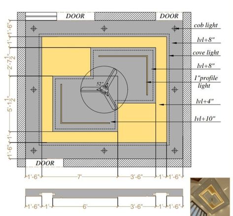 Ceiling Section Detail, Drawing Room False Ceiling Design, False Ceiling Plan, Best False Ceiling Designs, Ceiling Pop, Gypsum Design, Architecture Journal, Wooden Wardrobe Design, Luxury Ceiling Design