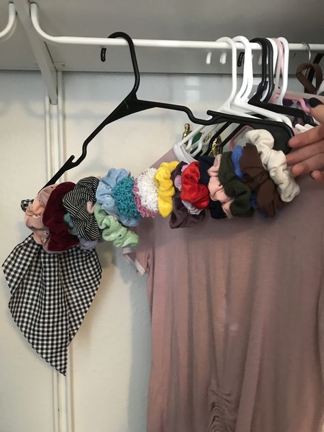 Diy Scrunchie Holder, Scrunchie Holder, Diy Scrunchie, The Hanger, In The Middle, Scrunchies, The Middle, Baby Mobile