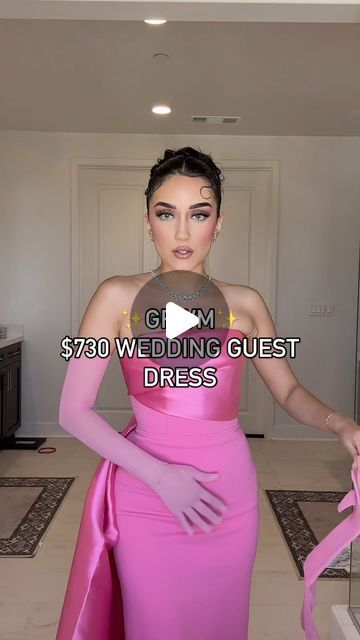 MARJAN on Instagram: "Is this dress worth $730?! GRWM for my friends wedding!💍🩷

Hair- @chitabeautyofficial 
Dress-  from @solacelondon linked in my LTK
Gloves- linked in my amazon storefront
Necklace- linked in my Amazon storefront
Perfume- @yslbeauty mon Paris

#grwm #grwmreel #grwmoutfit #makeup #beauty #hudabeauty #wakeupandmakeup #wedding" Albanian Wedding Guest Dress, Albanian Wedding, Friends Wedding, Amazon Storefront, Gala Dresses, July 7, Friend Wedding, Huda Beauty, Store Fronts