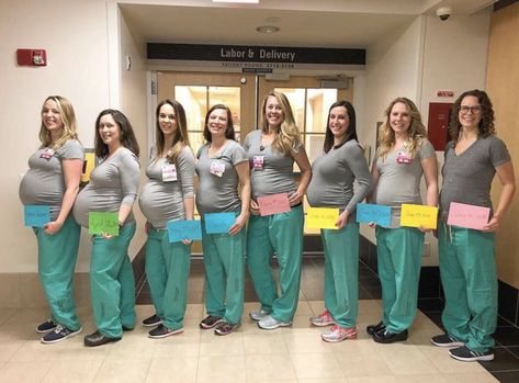 Congrats to all the mommas-to-be! Pregnant Nurse, دورة شهرية, Baby Friends, New Sibling, Labor Delivery, Baby Boom, Maternity Leave, Adam Sandler, Dna Test