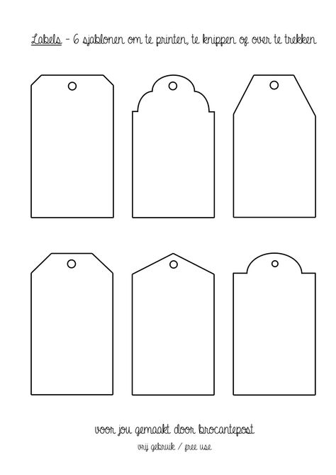 https://flic.kr/p/faGxVi | 6 label sjablonen | by brocantepost! Penanda Buku, Idee Cricut, Tag Templates, Tags Diy, Packaging Ideas Business, Small Business Packaging Ideas, Gift Tag Template, Handmade Packaging, Gift Tags Diy