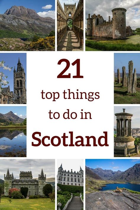 Plan your Scotland Travel with this Top 21 Scotland things to do: best castles, lochs, glens, historical sites, abbeys, viewpoints... Get a lot of inspiration with famous sites such as the the Isle of Skye or the Edinburgh Castle and off the beaten track suggestions such as Loch Coruisk and Caerlaverock Castle. All 21 must-see with photos. Have fun dreaming or planning your trip!: Loch Coruisk, Caerlaverock Castle, Scotland Bucket List, Things To Do In Scotland, Stirling Scotland, Scotland Vacation, The Isle Of Skye, Itinerary Planning, Visit Scotland