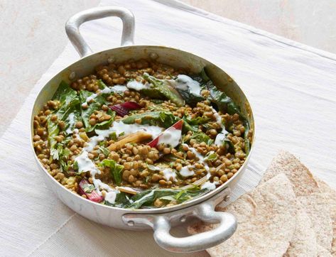 One-pot Green Dahl Recipe by Amelia Freer | TheTaste.ie Green Lentil Dahl Recipe, Green Lentil Dahl, Lentil Dahl Recipe, Amelia Freer, Sunday Night Dinner, Dahl Recipe, Savoury Mince, Green Lentil, Irish Cooking