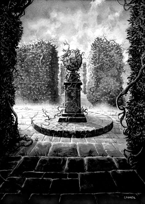 ArtStation - Hedge maze burial, Sebastián Cabrol Hedge Maze Aesthetic Dark, Hedge Maze Aesthetic, Whimsical Bathroom Ideas, Maze Aesthetic, Nikki Sloane, Dark Olympus, Heartless Aesthetic, Endless Library, Maze Drawing