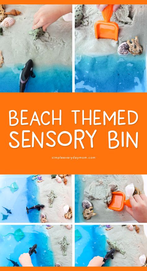 Ocean Theme Preschool, Preschool Sensory, Ocean Activities, Sensory Boxes, Sensory Table, Kids Sensory, Sensory Bin, Play Ideas, Ocean Theme