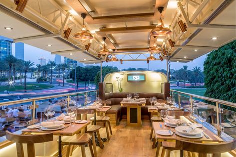 Double Decker Bus Restaurant, Bus Cafe Design, Bus Restaurant Ideas, Bus Cafe, Bus Restaurant, Food Truck Design Interior, Resturant Interior, Backyard Bbq Pit, Bus Business