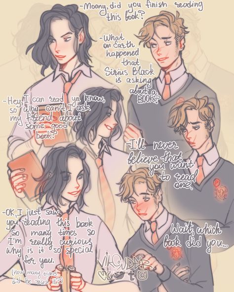 Wolfstar Fanart, Lupin Harry Potter, Remus And Sirius, Harry Potter Artwork, Harry Potter Comics, Harry Potter Drawings, All The Young Dudes, Harry Potter Facts, Harry Potter Marauders