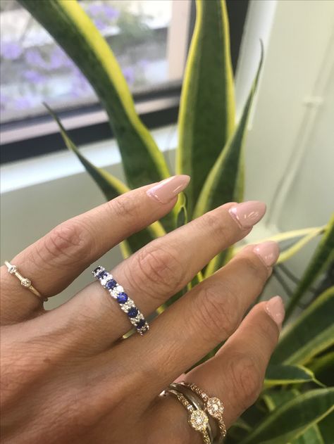 Bands Bands Bands ❤️ #bluesapphires #weddingbands #diamonds #whitegold Sapphire And Diamond Band, Emerald Wedding Band, Stacked Wedding Bands, Sapphire Wedding Band, Sapphire Band, Vintage Sapphire, Cushion Cut Ring, Pear Engagement Ring, Sapphire Wedding