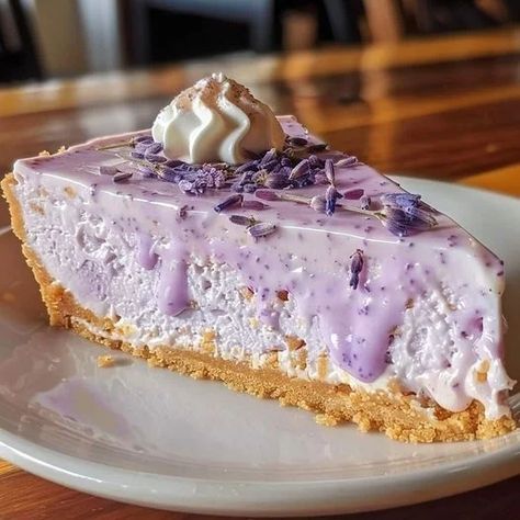 Honey Lavender Cheesecake Recipe | Sweet & Floral - optimal recipes Honey Lavender Cheesecake, Lavender Cheesecake Recipe, Lavender Cheesecake, Optimal Recipes, Lemon Glaze Cake, Lavender Ideas, Learn To Bake, Banana Chia Pudding, Honey Lavender