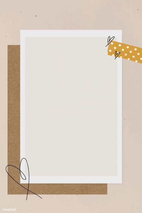 Blank collage photo frame template vector | premium image by rawpixel.com / NingZk V. Collage Photo Frame Template, Photo Frame Template, Collage Photo Frame, Collage Foto, Instagram Photo Frame, Birthday Post Instagram, Polaroid Frame, Instagram Background, Watercolor Card