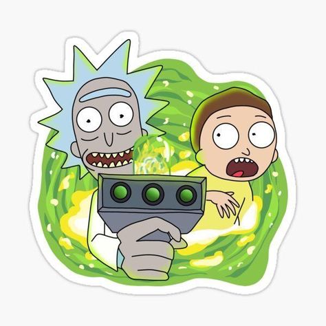 Gamer Graphics, Rick And Morty Image, Rick And Morty Drawing, Rick And Morty Stickers, Rick I Morty, Rick And, Money Stickers, College Stickers, Homemade Stickers