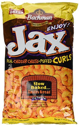 Bachman Jax Cheddar Cheese Puffed Curls 975 Oz Pack of 3 ** Want to know more, click on the image.Note:It is affiliate link to Amazon. Cheese Curls, White Cheddar Popcorn, Cheese Puff, Corn Snacks, Cheese Puffs, Baked Cheese, Cracker Recipes, Fresh Groceries, Food Basket