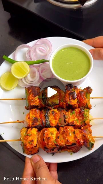 Bristi Kumari on Instagram: "Paneer Tikka 

Currently, it’s raining in Bangalore and it’s the perfect weather to make something smokey, spicy and piping hot recipe to satisfy our taste buds. 
So, today I have made restaurant style paneer tikka. Paneer tikka is one of the most ordered and liked dish by vegetarians. Try this recipe out and let me know your feedback in comment box

INGREDIENTS LIST:-—
paneer tikka:-
Hung curd- 1 Cup 
Turmeric Powder-1/2 tsp
Coriander Powder- 1 tsp
Roasted Cumin Powder -1/2 tsp
Black Pepper Powder-1/2 tsp
Chaat Masala- 1 tsp
Black salt - 1 tsp
Ginger-garlic-chilli paste- 1 tbsp
Fennel seed-1/2 tsp
Carrom Seeds- 1/2 tsp
Kasuri Methi-1 tbsp
Mustard Oil- 2 tbsp
Gram Flour- 2 tbsp
Kashmiri Chilli Powder- 1 tbsp 
Salt to taste 
Red food colour - 2 drop (optional)
G Tikka Paneer, Paneer Tikka Masala Recipe, Kashmiri Chilli, Kasuri Methi, Paneer Tikka, Chilli Paste, Black Salt, Gram Flour, Mustard Oil