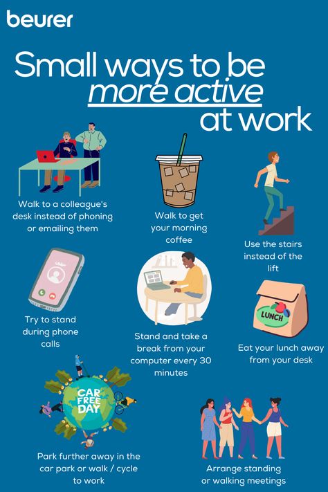 Those small steps, make a big impact 💪

Sitting at your desk all day, doesn't have to mean being inactive.  Here are some simple ways to stay active during your workday!  It's easier than you think, to boost your energy 👩‍💻

Every little bit of movement counts ✅ Ways To Stay Active, Be More Active, Desk Job, Coffee Uses, Boost Your Energy, Small Steps, Stay Active, Phone Stand, Health And Wellbeing