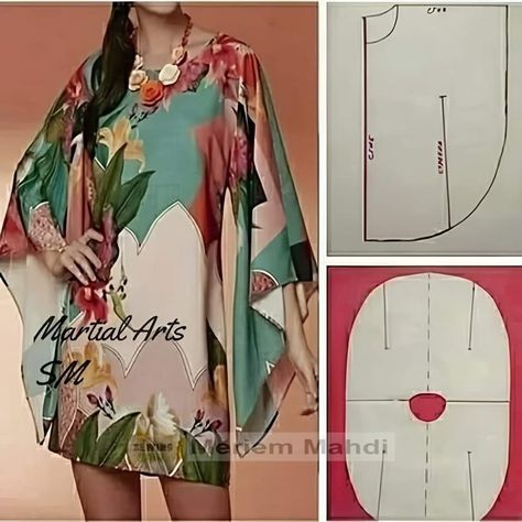 Plazzo Designs, Kaftan Pattern, Kaftan Designs, Sewing Clothes Women, Couture Sewing Techniques, Pattern Blouse, Diy Sewing Clothes, Drafting Patterns, Couture Sewing