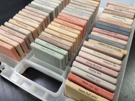 Sample Concrete Tile Kits - Davis Colors Plastic Suitcase, Concrete Pigment, Cheap Countertops, Cmf Design, Countertop Surfaces, Tile Countertops, Concrete Kitchen, Concrete Color, Unique Makeup