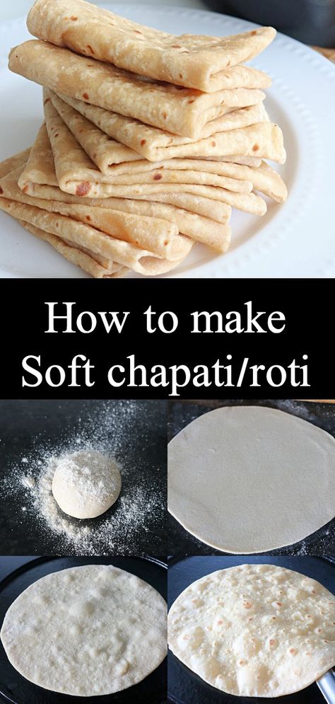 Chapati, a soft indian flat bread made from wheat flour and it's one of the common & staple flat bread in Indian house holds.  #chapati #roti #softchapati #softroti Homemade Roti, Chef Aesthetic, Pudding Bread, Indian Bread Recipes, Chapati Recipes, Indian Flat Bread, Trini Food, Roti Recipe, Indian House