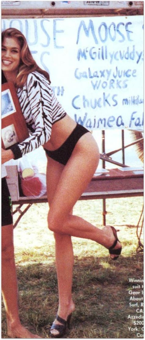 Cindy Crawford Cindy Crawford Swimsuit, Cindy Crawford Young, Cindy Crawford Photo, Cindy Crawford Daughter, Kd Lang, Winter Arc, Carolyn Murphy, Pink Bathing Suits, Anna Nicole Smith