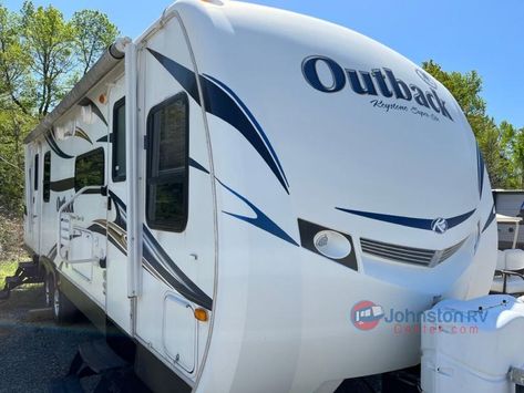 Used 2011 Keystone RV Outback 260FL Travel Trailer at Johnston RV Center | Cullman, AL | #452918-A Outback Camper, Storage Wardrobe, Wardrobe Dresser, Keystone Rv, Overhead Storage, Aluminum Rims, Tub Surround, I Beam, Tv Antenna