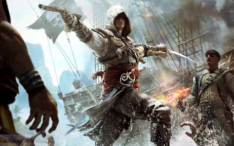 Assassins Creed IV Black Flag Setup Download For Free Edward Kenway, Assassin's Creed Black, Assassin's Creed Wallpaper, Assassins Creed 4, Connor Kenway, Assassins Creed Black Flag, Edwards Kenway, Assassins Creed Artwork, Assassins Creed Game