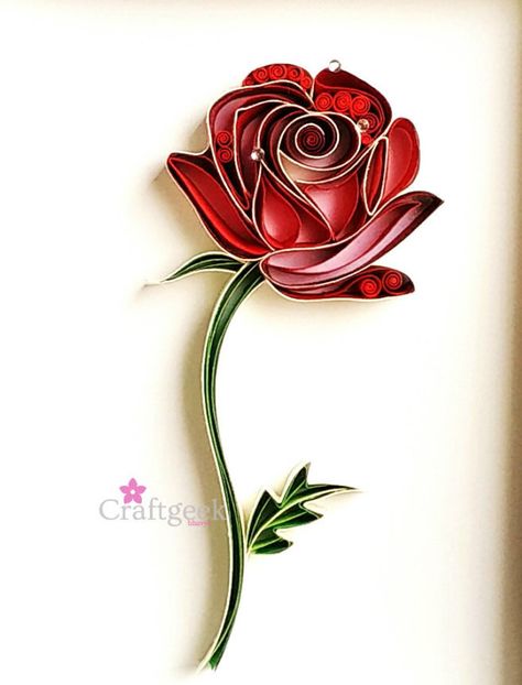 Study Table Decor, Paper Layering, Quilled Roses, Rose Artwork, Neli Quilling, Arte Quilling, Paper Quilling Tutorial, Paper Quilling For Beginners, Paper Quilling Flowers