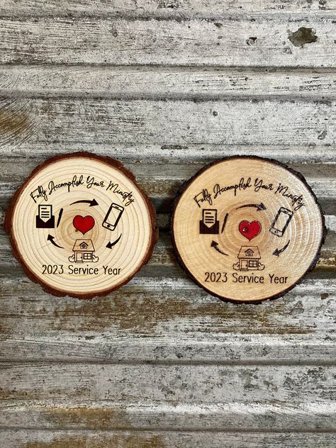 2023 Service Year Pioneer Gift; Fully Accomplish Your Ministry Wood Slice Magnet Wood Slice Magnets, Berea Ky, Pioneer Gifts, Wood Slices, Refrigerator Magnets, Refrigerator, Magnets, Pen, Wood