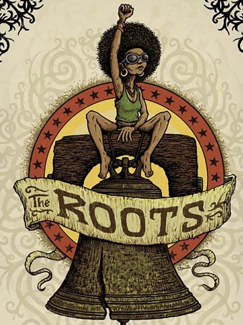 The Roots Poster, Silkscreen Poster, Rasta Art, Reggae Art, Posters Music, Music Concert Posters, Gig Poster, Hip Hop Art, Concert Poster