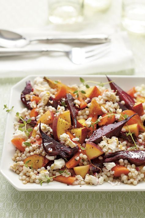 Any grain or mix of grains, such as quinoa or barley, will work in this recipe. Add shredded deli chicken to make the recipe heartier. #healthyrecipes #wholegrain #southernliving Recipes For Quinoa, Roasted Vegetable Couscous, Grains Recipes, Chicken Quinoa Salad, Vegetable Couscous, Cooking Grains, Grain Recipes, Quinoa Rice, Fennel Salad