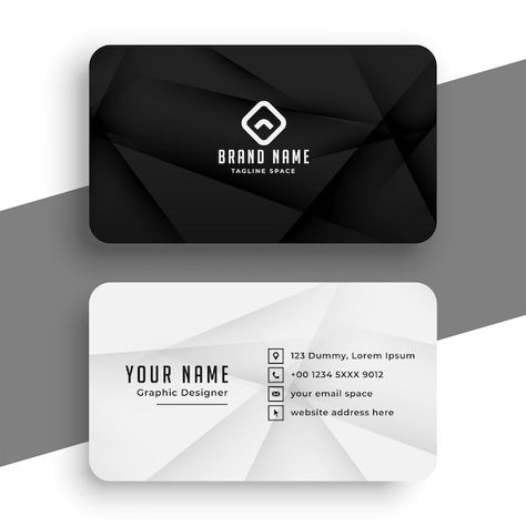 Black And White Visiting Card, Business Card Black And White, Business Card Simple Design, Bussines Cards Design Creative, Black And White Business Cards, Business Card Simple, White Business Card Design, Business Card Design Black, Black And Purple Wallpaper