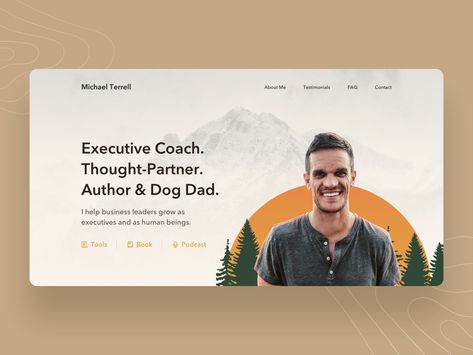 Executive Coach Website by Juan Mac on Dribbble Coach Website Design, Executive Coach, Coach Website, Global Community, Website Design, Mac, Design