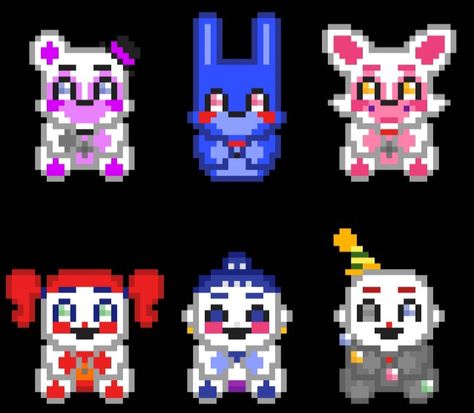 Fnaf pixel art Pixel Fnaf Characters, Fnaf 8 Bit Icons, Fnaf Fuse Beads, Fnaf Pixel Icon, Fnaf Phone Theme, Sigma Wallpapers, Fnaf Homescreen, Funtime Animatronics, Lockscreen Themes