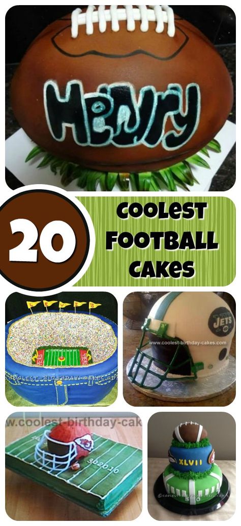 American Football Cake Ideas, Easy Football Cake Ideas, Football Cakes Ideas, Football Birthday Cakes For Boys, Football Birthday Cake For Men, Football Birthday Cake Boys, Football Cake Ideas For Men, Football Cakes For Boys Birthdays, Superbowl Cake Ideas