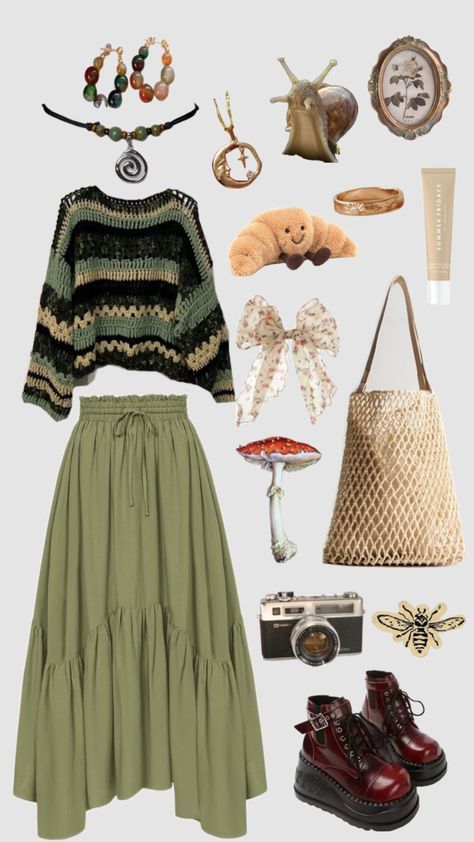 Witch Aesthetic Outfit, Cottagecore Outfit Ideas, Goblincore Outfits, Amazon Sweaters, Cottagecore Outfit, Cottagecore Clothes, Best Winter Outfits, Cottagecore Outfits, Earthy Outfits