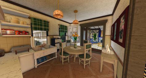 Bloxburg Victorian House, Bloxburg Inspiration, 70’s House, Bloxburg City, Bloxburg Interior, Bloxburg Town, Building A Small House, Blox Burg, Small Apartment Building