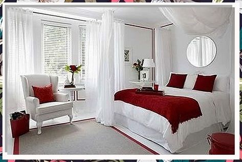 Looking for a room that will make you feel in love every time you enter? Look no further than romantic master bedrooms decor. From cozy fires to sumptuous bedding, these rooms will make your heart skip a beat. Beautiful Bedrooms For Couples, Romantic Master Bedrooms Decor, Red White Bedroom, Bedroom Suite Ideas, Romantic Bedroom Colors, Red Bedroom Design, Colorful Bedroom Design, Romantic Bedroom Design, Stylish Bedroom Design