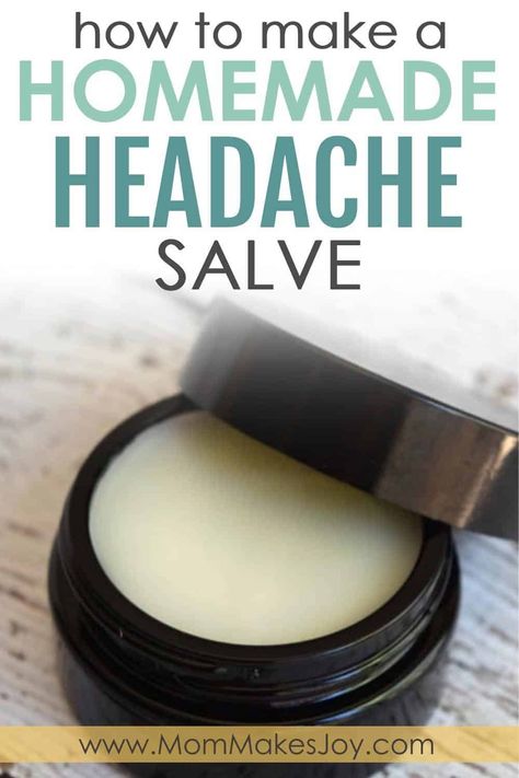 How To Make Your Own Headache Salve Headache Balm Recipe, Homemade Headache Remedies, How To Make Salves And Balms, Ouroboros Alchemy, Healing Balm Recipe, Rosemary Salve, Headache Salve, Homemade Salve Recipes, Menthol Rub