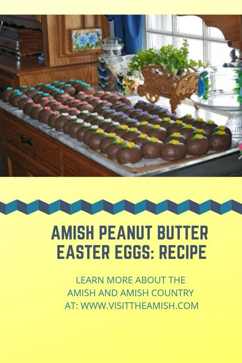 Amish Peanut Butter, Peanut Butter Eggs Recipe, Easter Candy Recipes, Reese Peanut Butter Eggs, Peanut Butter Easter Eggs, Easter Dishes, Peanut Butter Eggs, Chocolate Bunnies, Easter Sweets