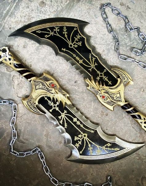 Fantasy Blade, Knife Aesthetic, God Of Wars, Tactical Swords, Pretty Knives, Types Of Swords, Fantasy Props, Cool Swords, Samurai Swords