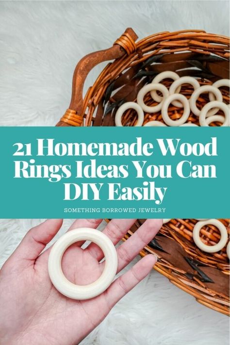 21 Homemade Wood Rings Ideas You Can DIY Easily 2 Diy Wood Ring, Wood Rings Diy, Handmade Rings Tutorial, Wooden Rings Diy, Wooden Rings Craft, Rings Craft, Cincin Diy, Diy Floating Deck, Wood Jewelry Diy