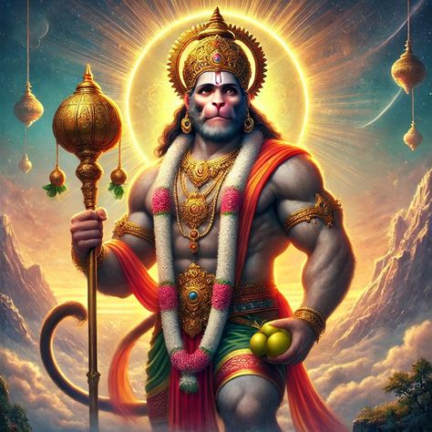 hanumanji #hanumanji #jaishreeram #hanuman #bhakti Powerful Hanuman, Hanuman Bhakti, Celestial Warrior, Photos Of Ganesha, Stormy Clouds, Divine Power, Hanuman Chalisa, Hanuman Photos, Light Highlights