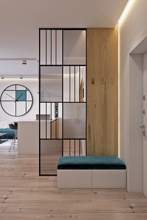 room divider Sette combi with partition Mobili Ingresso Casa Arredamento Interni Ingresso Arredame Hotel Decorations, Modern Partition, Modern Partition Walls, Wall Partition Design, Living Room Divider, Divider Design, Living Room Partition, Living Room Partition Design, Foyer Design